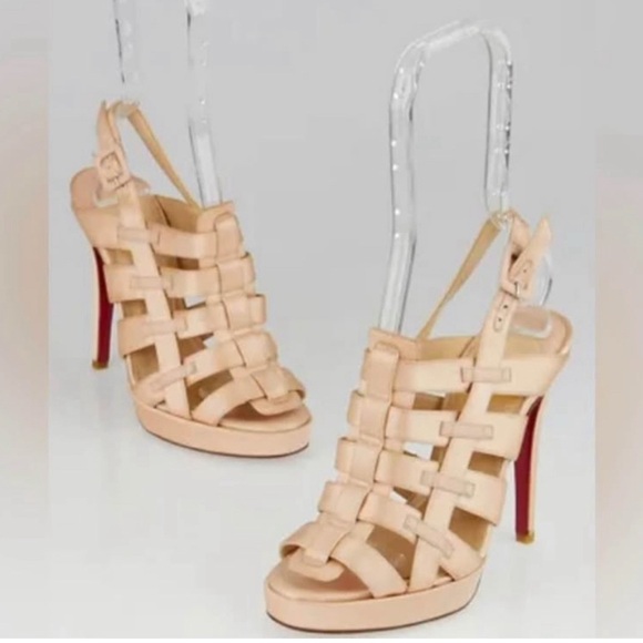 Heels Elegant Nude Strappy Heels